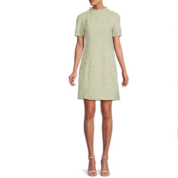 Brand New Nanette Lepore Short Sleeve Tweed Shift Dress - Picture 1 of 16